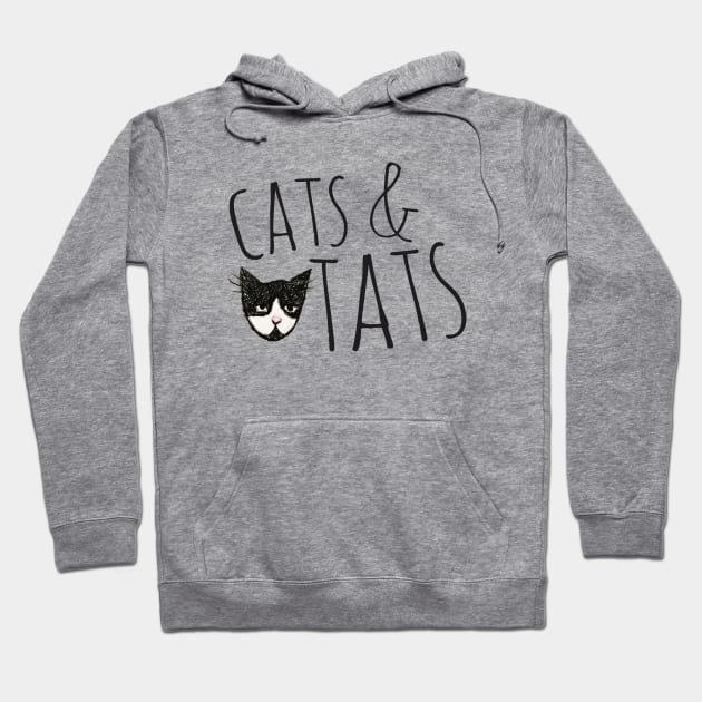 Cats and Tats Hoodie by bubbsnugg